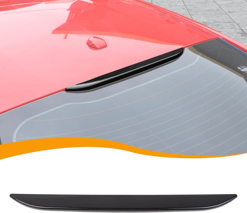 Hoolcar Third Brake Light Cover High Mount 3rd Blake Stop Reverse Cargo Light Cover Trim Exterior Accessories for Ford Mustang 2015-2024, Smoked Black - Image 1